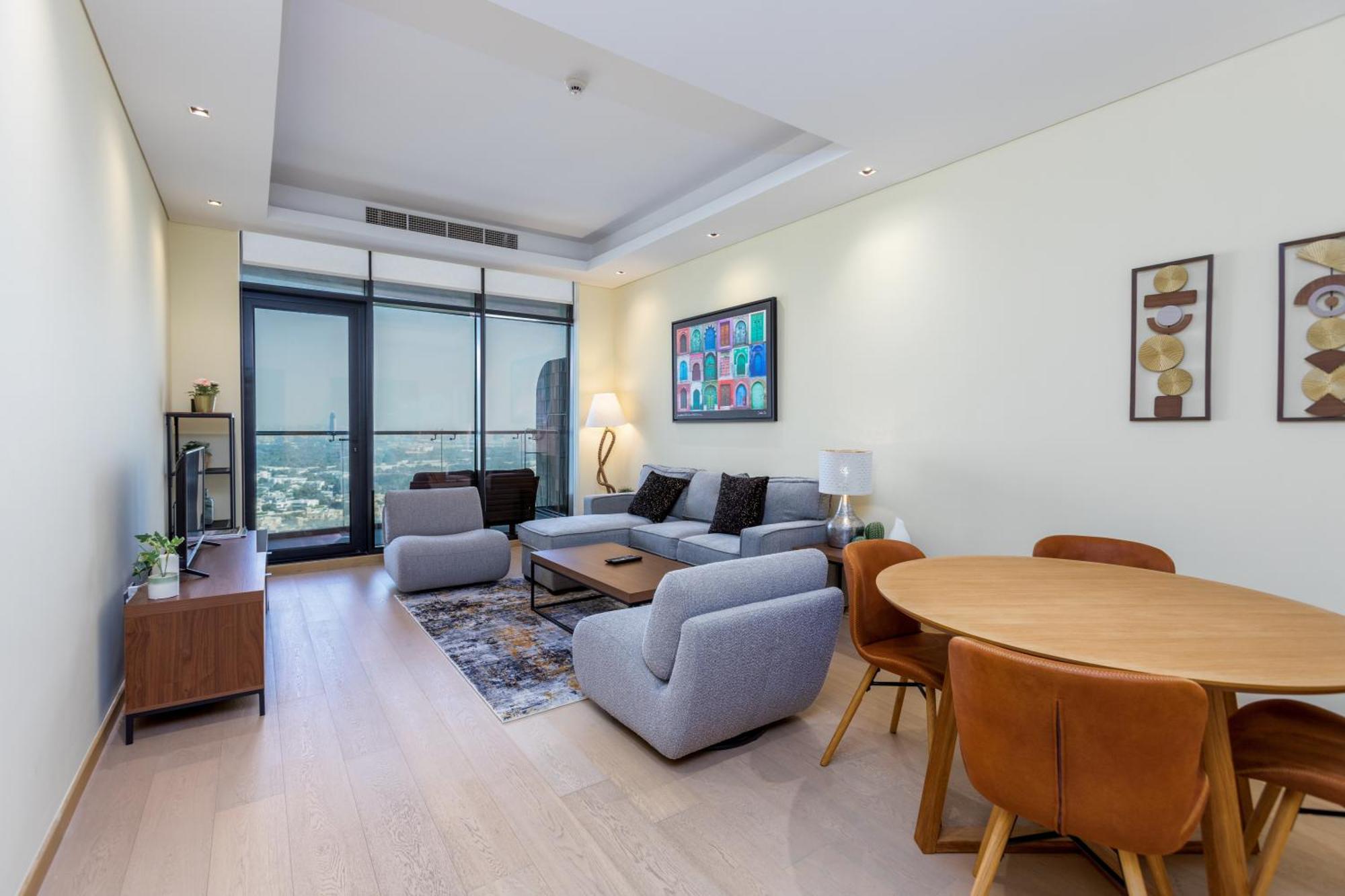 Modern 1Br Apartment, High Floor, Near Dubai Mall Exterior photo