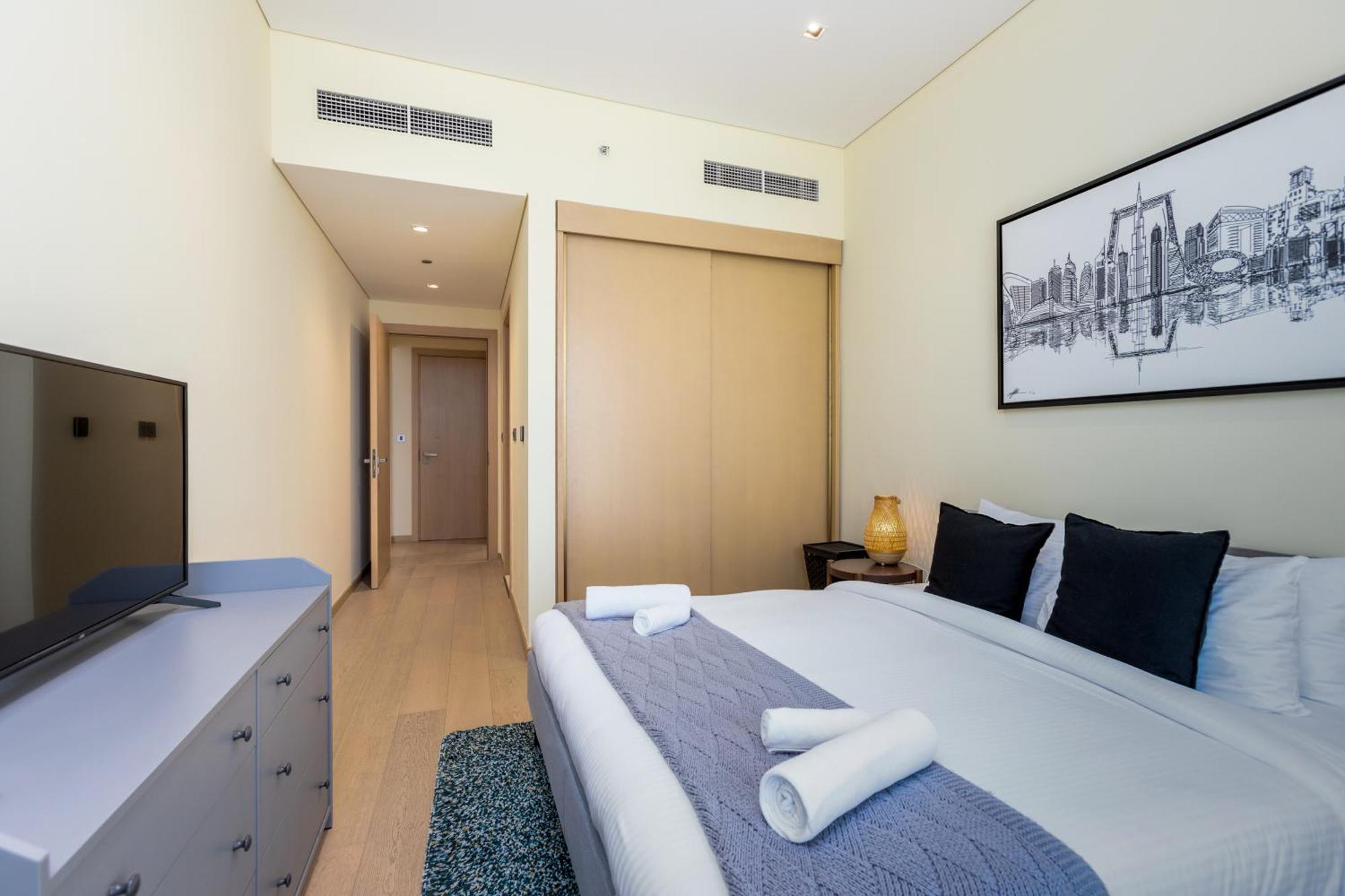 Modern 1Br Apartment, High Floor, Near Dubai Mall Exterior photo
